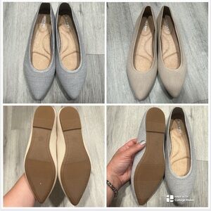 NWOT Old Navy Women's Flats in Gray and Cream